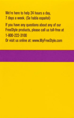 FreeStyle InsuLinx Strips Blood Glucose Test Strips Perspective: right