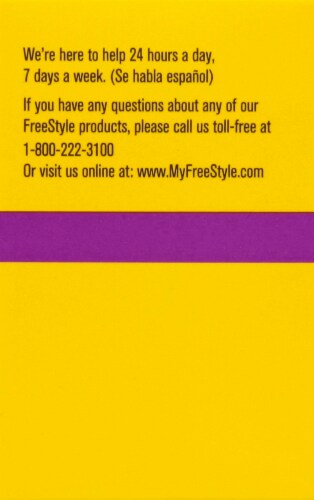FreeStyle InsuLinx Strips Blood Glucose Test Strips Perspective: right