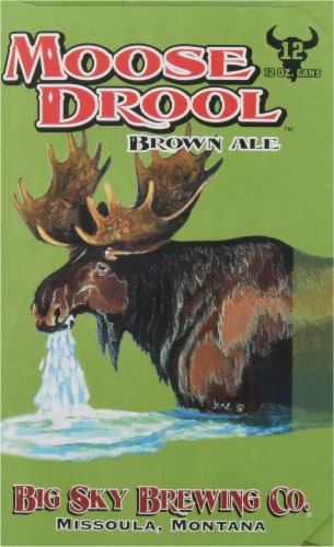 Big Sky Brewing Co.® Moose Drool Brown Ale Beer Perspective: right