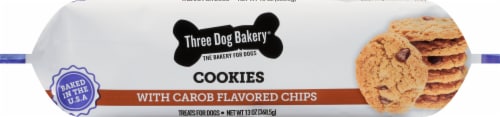 Three Dog Bakery® Cookies with Carob Flavored Chips Dog Treats Perspective: right