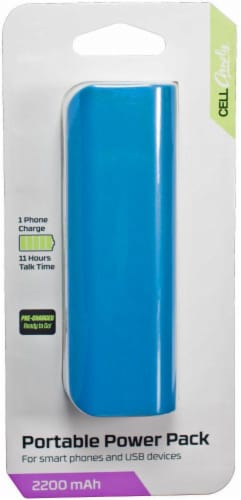 CELLCandy Portable USB Power Pack - Tropical Blue Perspective: right