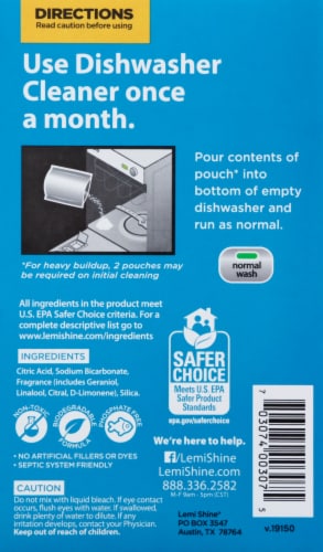 Lemi Shine® Dishwasher Cleaner Perspective: right
