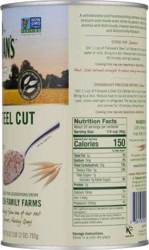 Flahavans Irish Steel Cut Oatmeal Perspective: right