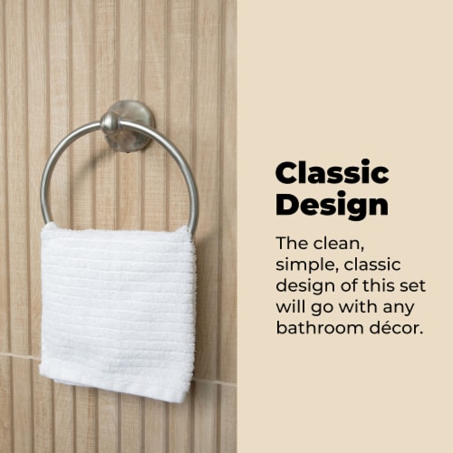 Dorence 5-Piece Bathroom Hardware Accessories Set, Chrome Perspective: right