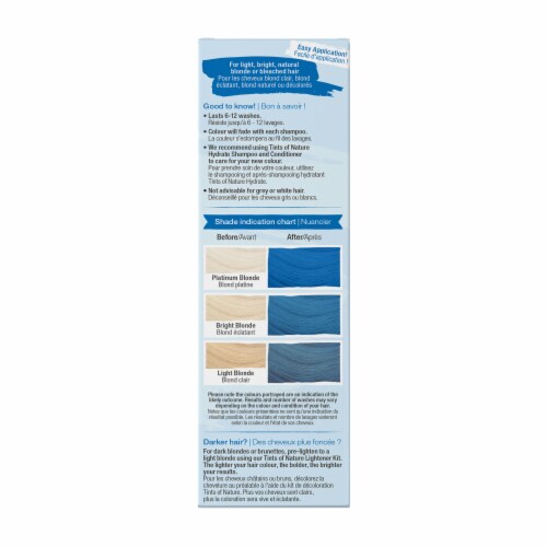 Tints of Nature Bold Colours Blue Semi-Permanent Hair Color Perspective: right