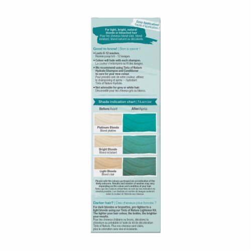 Tints of Nature Bold Colours Teal Semi-Permanent Hair Color Perspective: right