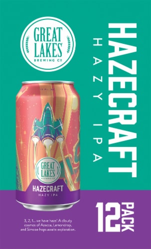 Great Lakes® Brewing Co. Hazecraft IPA Perspective: right