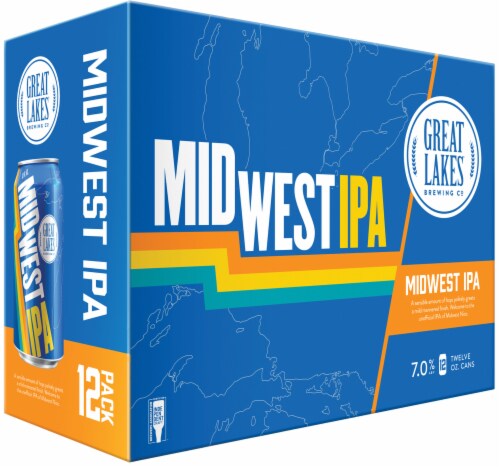 Great Lakes Midwest IPA 12 - 12oz Can Perspective: right