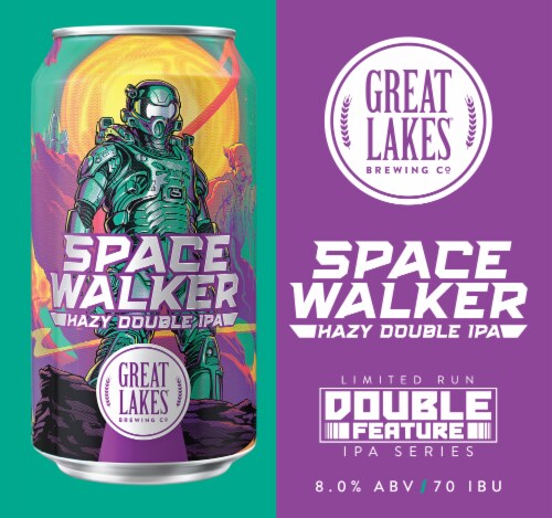 Great Lakes Space Walker Hazy Double IPA Perspective: right