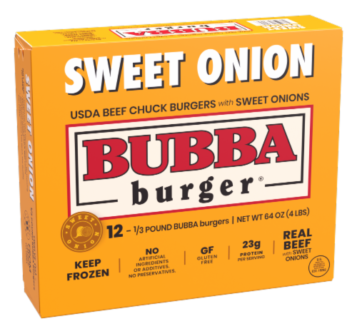 Bubba Burger® Sweet Onion Beef Burgers Perspective: right