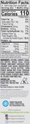 Garden Lites Zucchini Chocolate Muffins 4 Count Perspective: right
