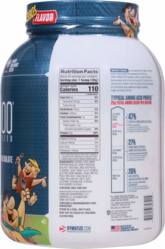 Dymatize® Fruity Pebbles® ISO 100® Supplement Perspective: right