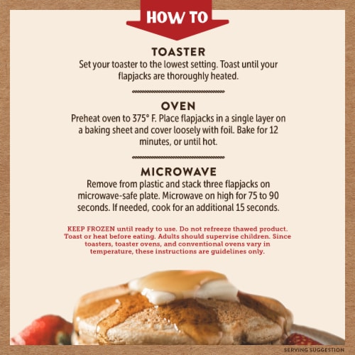 Kodiak® Protein-Packed Buttermilk Frozen Power Flapjacks® Perspective: right