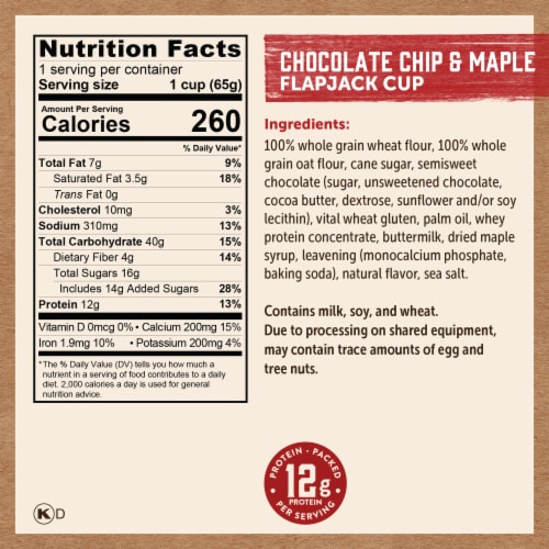 Kodiak Cakes Power Cup Muffin, Chocolate Chip - 2.36 oz