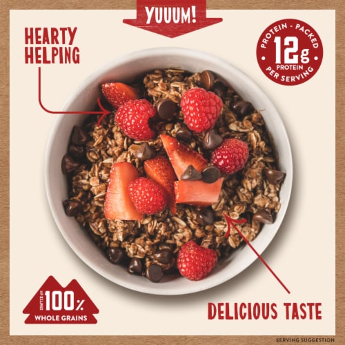 Kodiak® Protein-Packed Chocolate Chip Instant Oatmeal Packets Perspective: right