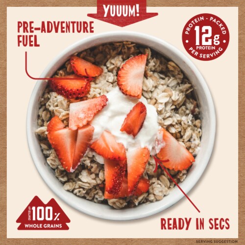 Kodiak Cakes® Protein Packed Strawberries & Cream Oatmeal Perspective: right