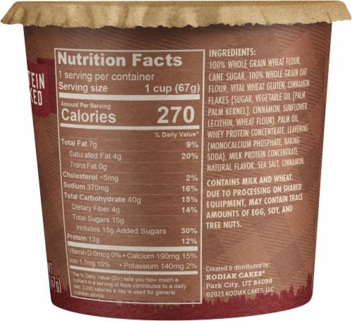 Kodiak Cakes® Cinnamon Roll Muffin Cup Perspective: right