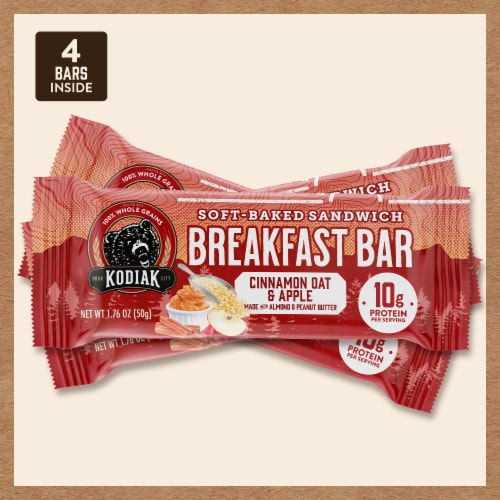 Kodiak® Cinnamon Oat & Apple Breakfast Bars Perspective: right