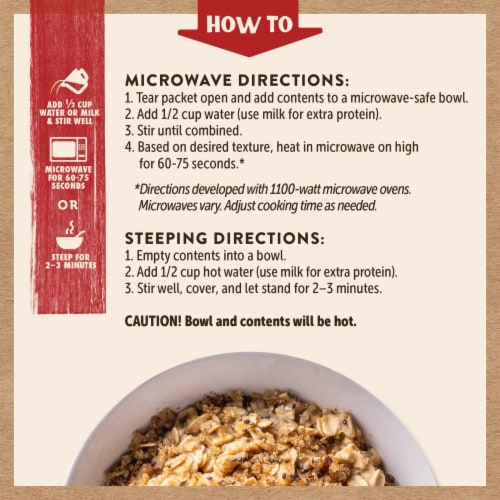 Kodiak Peak™ Maple & Brown Sugar Lower Sugar Protein Instant Oatmeal Perspective: right