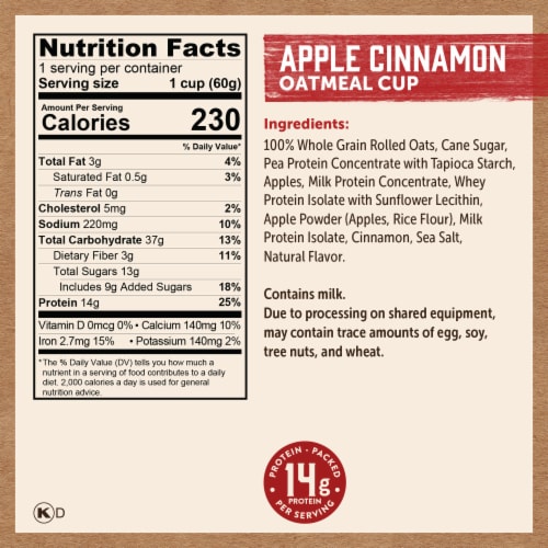 Kodiak® Apple Cinnamon Oatmeal Cup