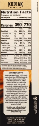 Kodiak® Protein Packed Sausage & Cheddar Cheese Breakfast Sandwiches Perspective: right