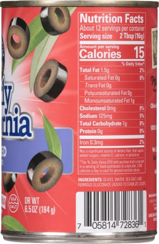 Early California® Sliced Ripe Black Olives Perspective: right