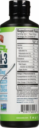 Barlean's Omega Swirl Key Lime Fish Oil Perspective: right
