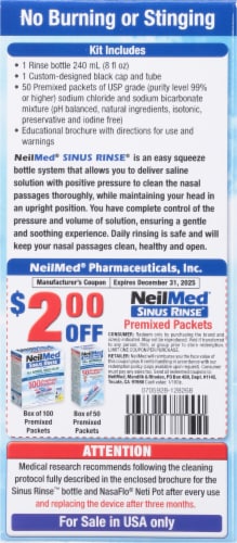 NeilMed Sinus Rinse All Natural Premixed Packets, 50 ct - Kroger