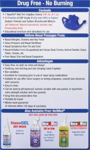 NeilMed Nasaflo Neti-Pot Nasal Wash System Perspective: right