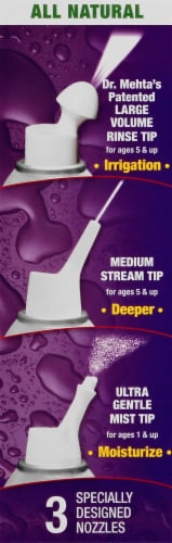 NeilMed NasaMist® Saline Spray with Nozzle Tips Perspective: right