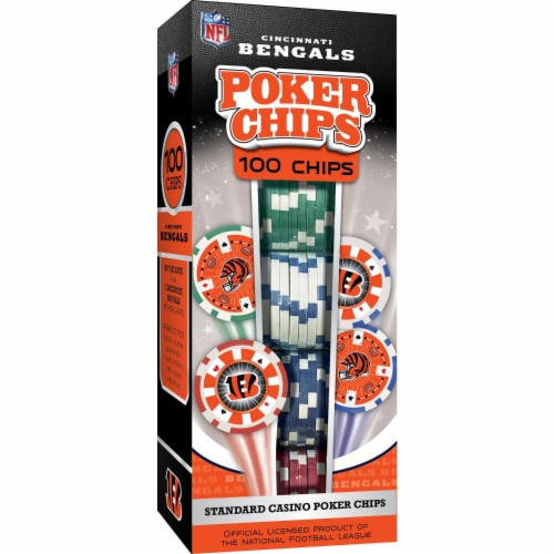 Masterpieces Cincinnati Bengals 100 Piece Casino Style Poker