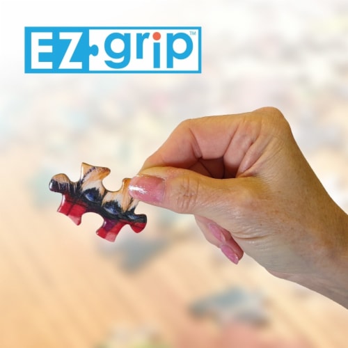Bedtime Stories Unicorns 300 Piece Large EZ Grip Glow In The Dark Jigsaw Puzzle Perspective: right