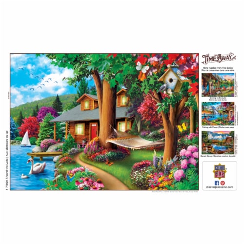 Master Pieces Around the Lake Jigsaw Puzzle Perspective: right