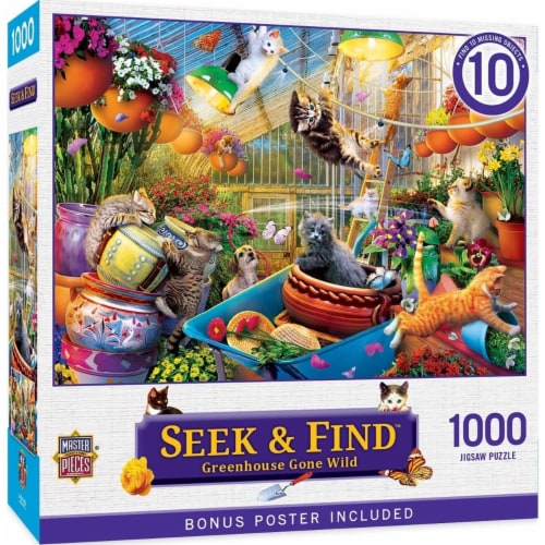 MasterPieces® Seek & Find™ Greenhouse Gone Wild Puzzle Perspective: right