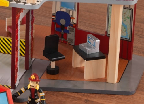 KidKraft Deluxe Wooden Fire Rescue Play Set with 27 Pieces 31.25 x 18.5 x 24.75 Perspective: right
