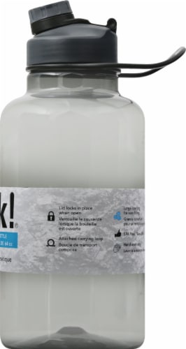Zak! Designs Charcoal Leak-Proof Water Bottle Perspective: right