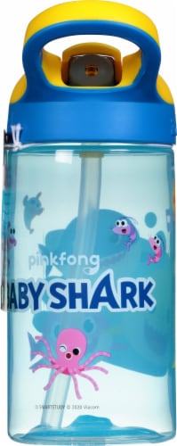 Zak! Designs Baby Shark Water Bottle - Blue Perspective: right
