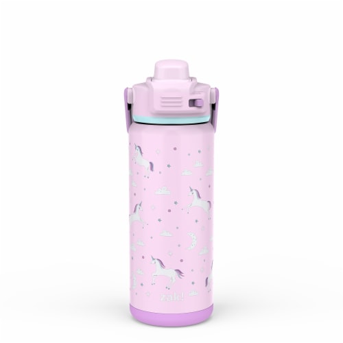 Fanciful Unicorn Antimicrobial Stainless Steel Double Wall Vacuum Beacon Bottle Perspective: right