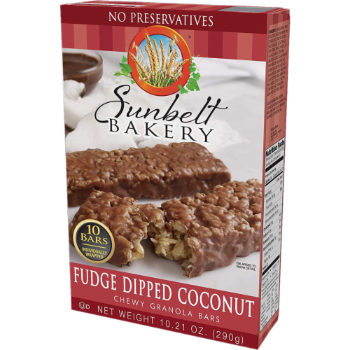 Sunbelt Bakery Fudge Dipped Coconut Chewy Granola Bars (10-Boxes) Perspective: right