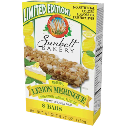 Sunbelt Bakery Meringue Chewy Granola Bars Lemon, 4 Count Perspective: right