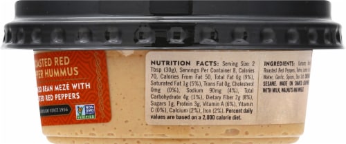 Haig's Delicacies Roasted Red Pepper Hummus Perspective: right