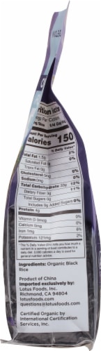 Lotus Foods Organic Forbidden Rice Perspective: right