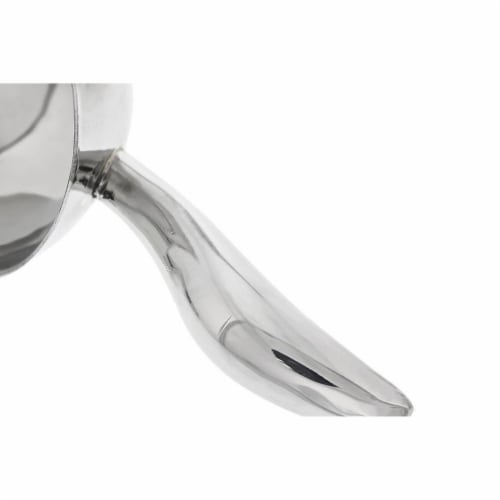 6 oz Stainless Steel Scoop for Kitchen, Bar, Ice Bucket - 9.2 x 3.3 inches, Silver Perspective: right