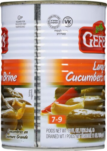 Gefen® Cucumbers in Brine Can Perspective: right