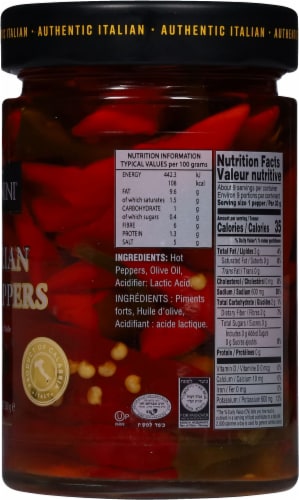 Tuscanini® Hot Calabrian Chili Peppers in Oil Perspective: right