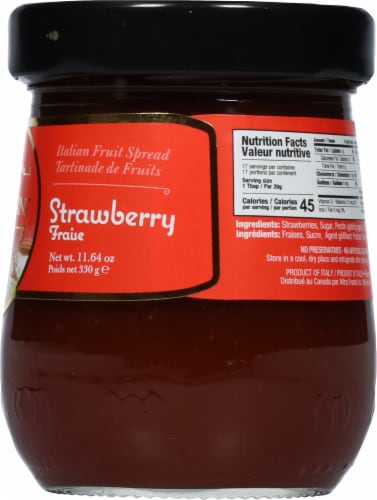 Tuscanini Strawberry Italian Fruit Spread Perspective: right
