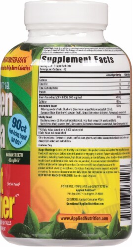 Applied Nutrition Green Tea Fat Burner® Liquid Softgels Dietary Supplement Perspective: right