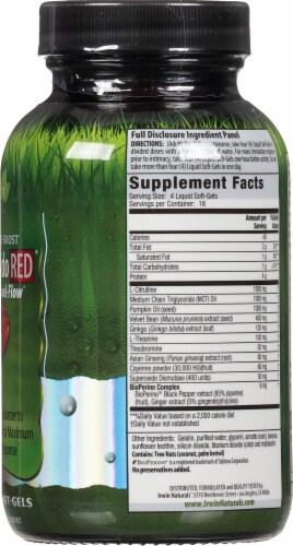 Irwin Naturals® Steel-Libido Red® magnum Blood-Flow Dietary Supplement Liquid Soft-Gels Perspective: right