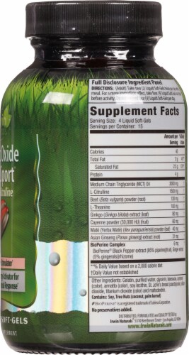 Irwin Naturals® Nitric Oxide Pre-Sport® with L-Citrulline Liquid Soft-Gels Perspective: right
