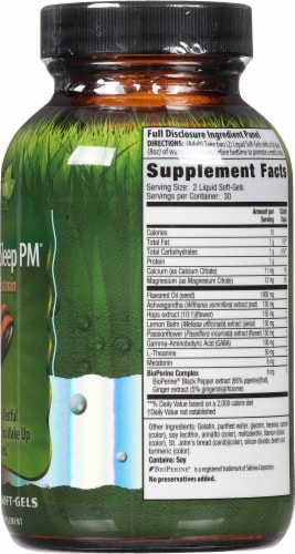 Irwin Naturals® Power to Sleep PM® Melatonin Liquid Soft-Gels 6mg Perspective: right